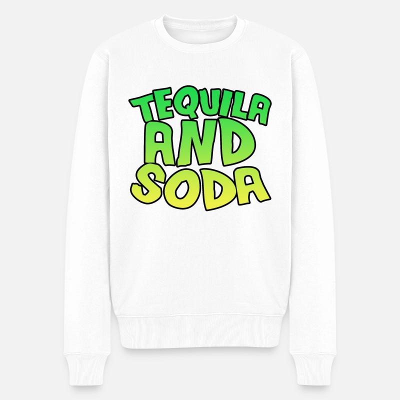 Tequila et soda 3 - Pull Premium bio Homme - blanc