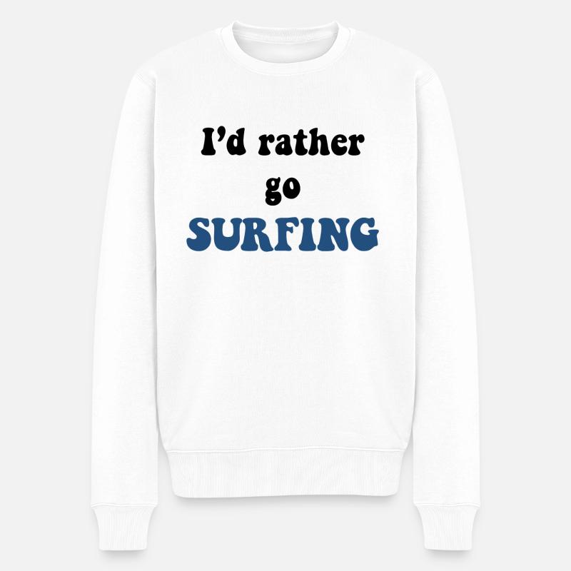 SURF - Pull Premium bio Homme - blanc