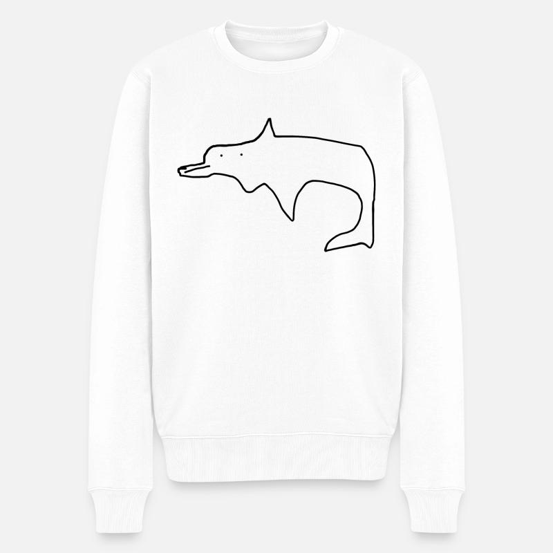 Dauphin - Pull Premium bio Homme - blanc