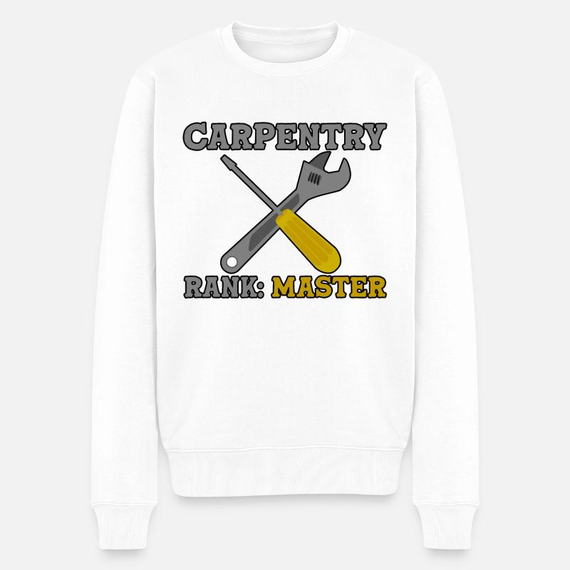 Rang de charpenterie Maître 2 - Pull Premium bio Homme - blanc