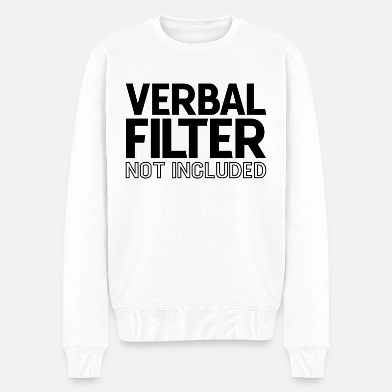 Filtre verbal non inclus 3 - Pull Premium bio Homme - blanc