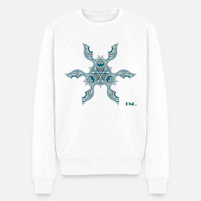 tHeReMiN mandala Az - Pull Premium bio Homme - blanc