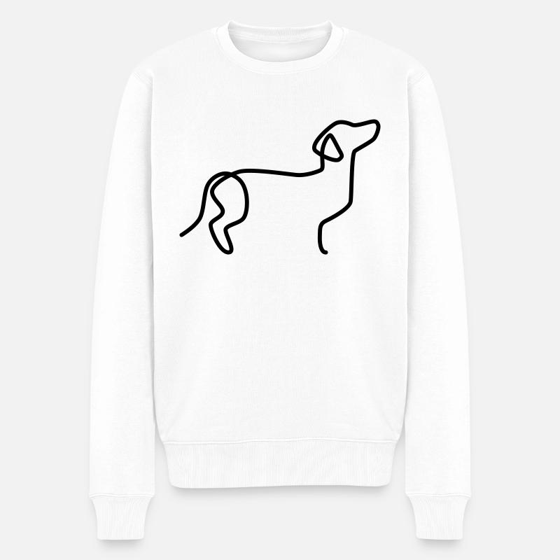 Teckel - Pull Premium bio Homme - blanc