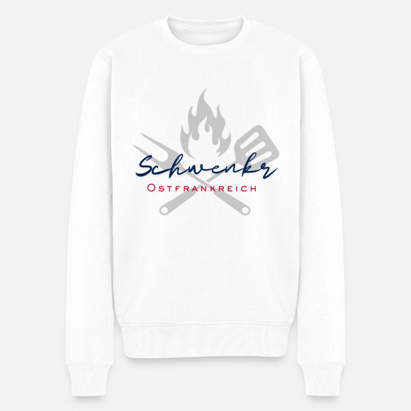 Schwenker aus Ostfrankreich - Männer Premium Bio Pullover - Weiß