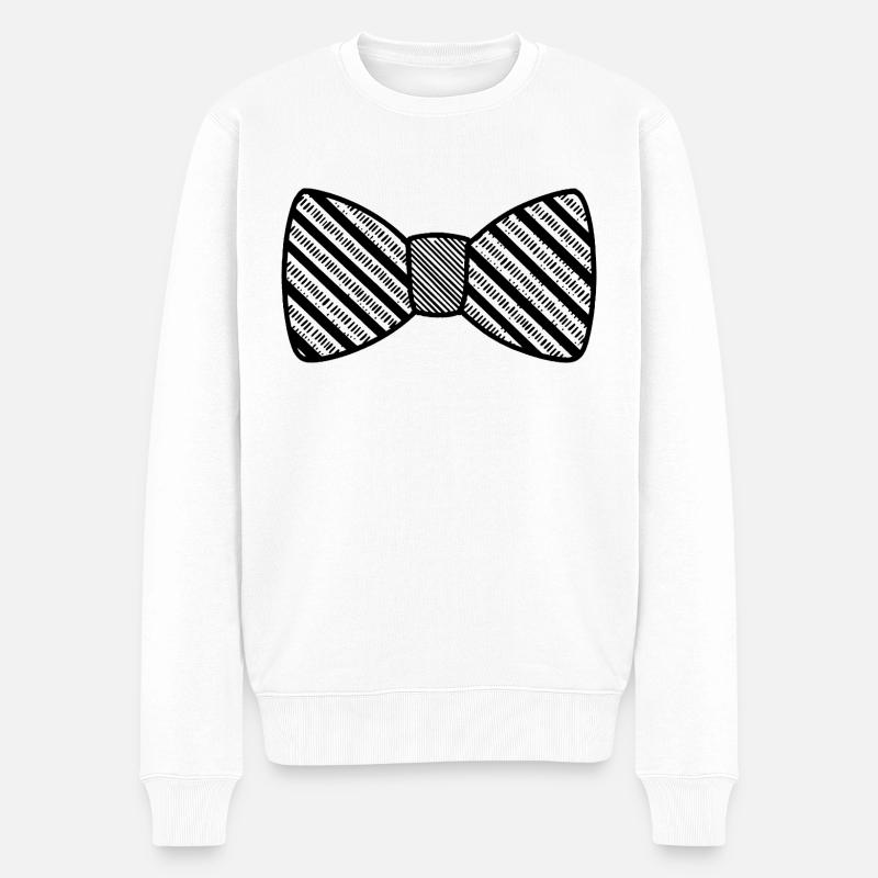 Binden - Männer Premium Bio Pullover - Weiß