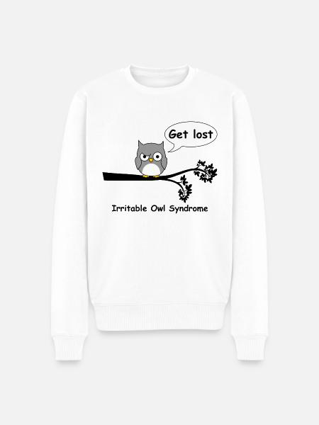 Irritable owl syndrome - Men's Premium Organic Jumper - white
