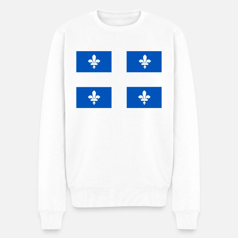 Drapeau québécois - Pull Premium bio Homme - blanc