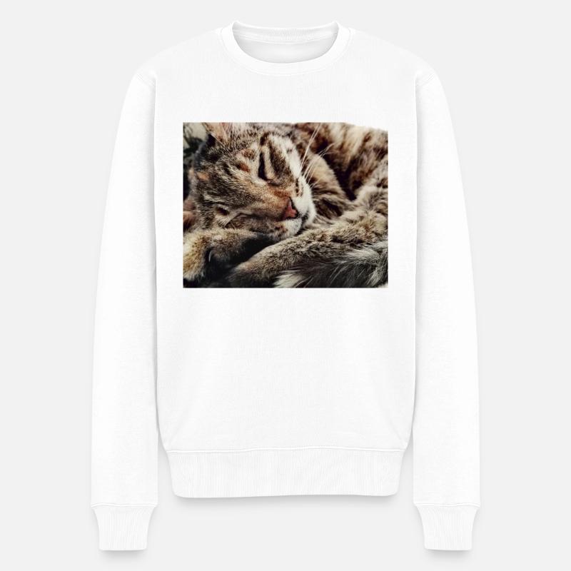 Cozy - Männer Premium Bio Pullover - Weiß