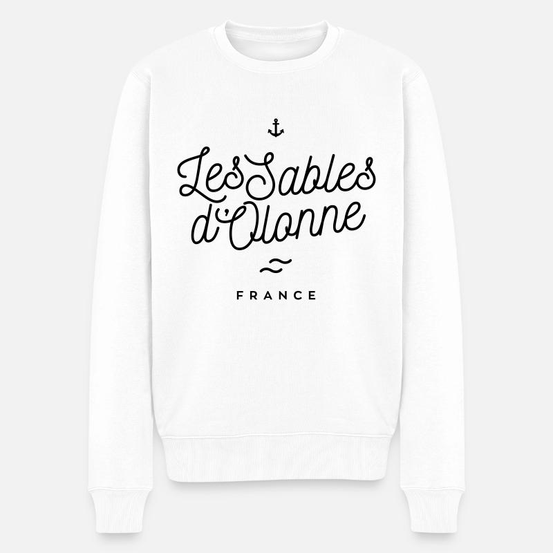 Les Sables d'Olonne - France - Pull Premium bio Homme - blanc