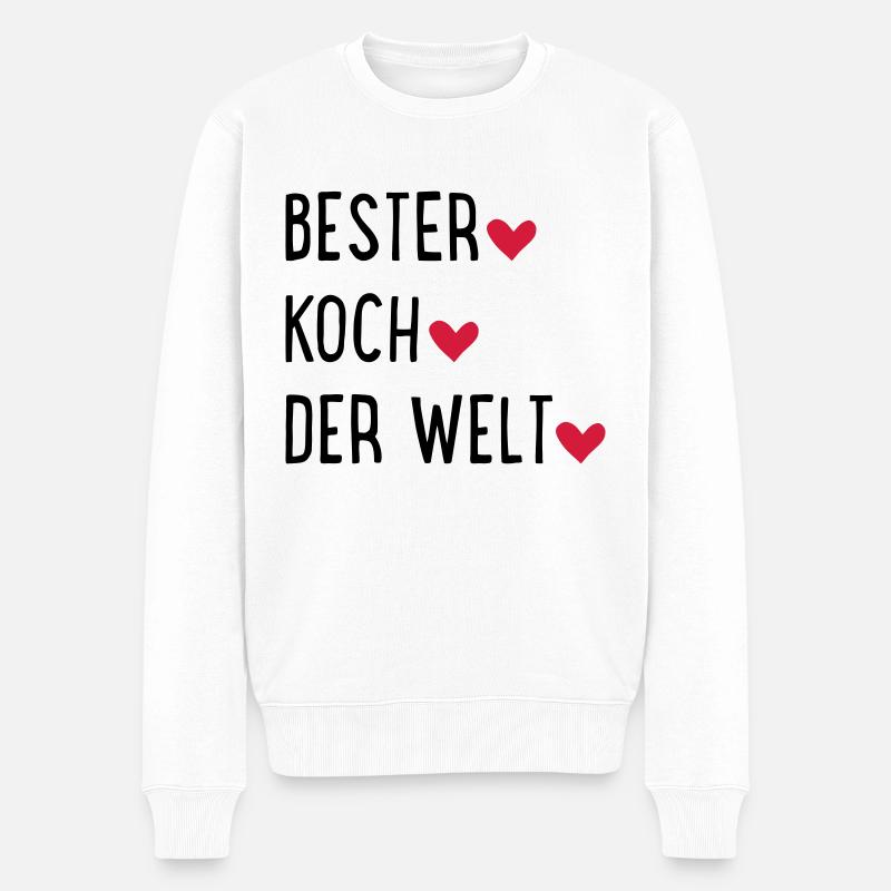 Meilleur cuisinier du monde - Pull Premium bio Homme - blanc