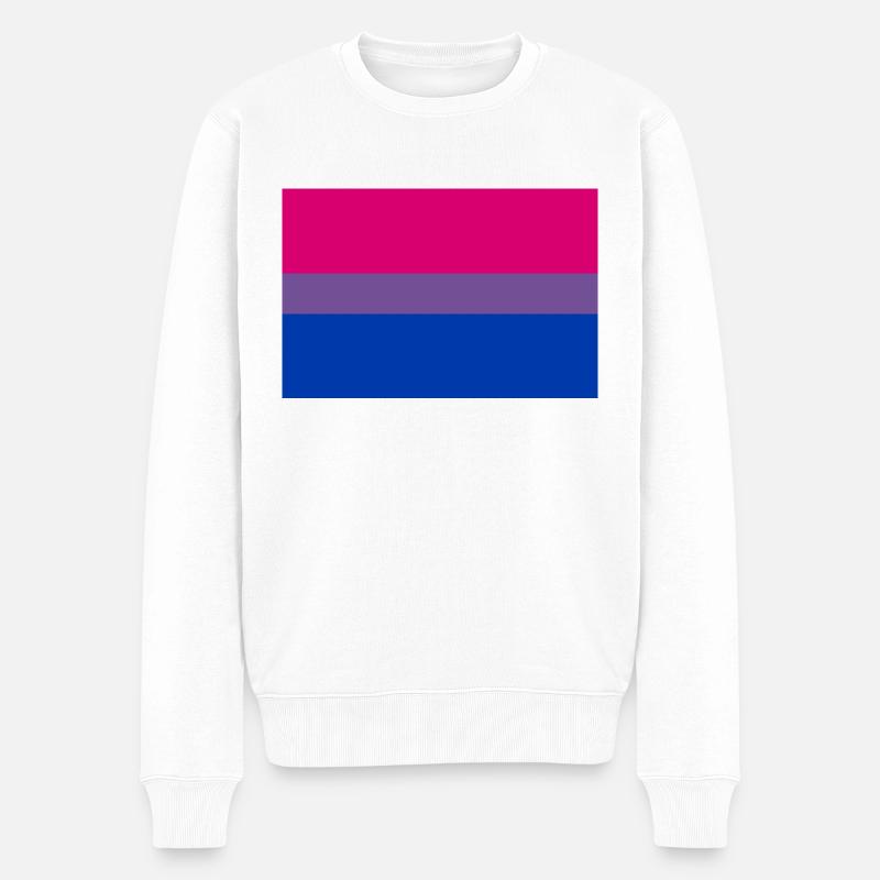 Bisexuell - Männer Premium Bio Pullover - Weiß