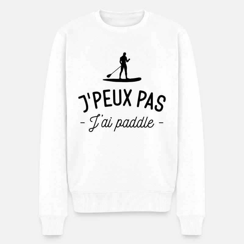 J'peux pas j'ai paddle - Pull Premium bio Homme - blanc