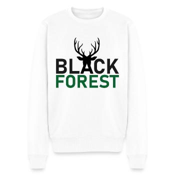 Black Forest - Deer Included - Männer Premium Bio Pullover - Weiß - Vorne - Thijin (182cm)