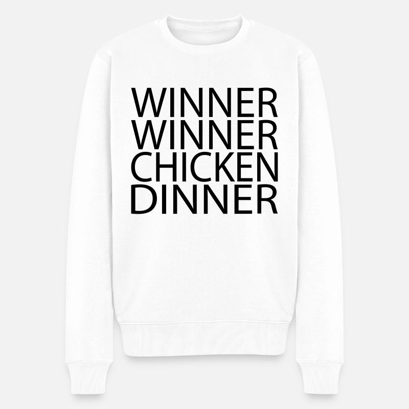 Winner Winner Chicken Dinner - Pull Premium bio Homme - blanc