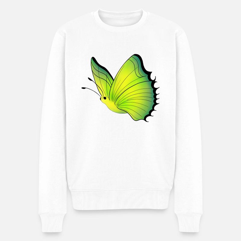 Papillon - Pull Premium bio Homme - blanc