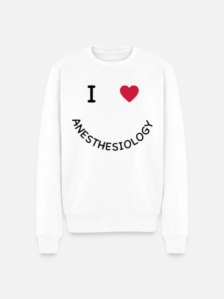 anesthesia - Men's Premium Organic Jumper - white
