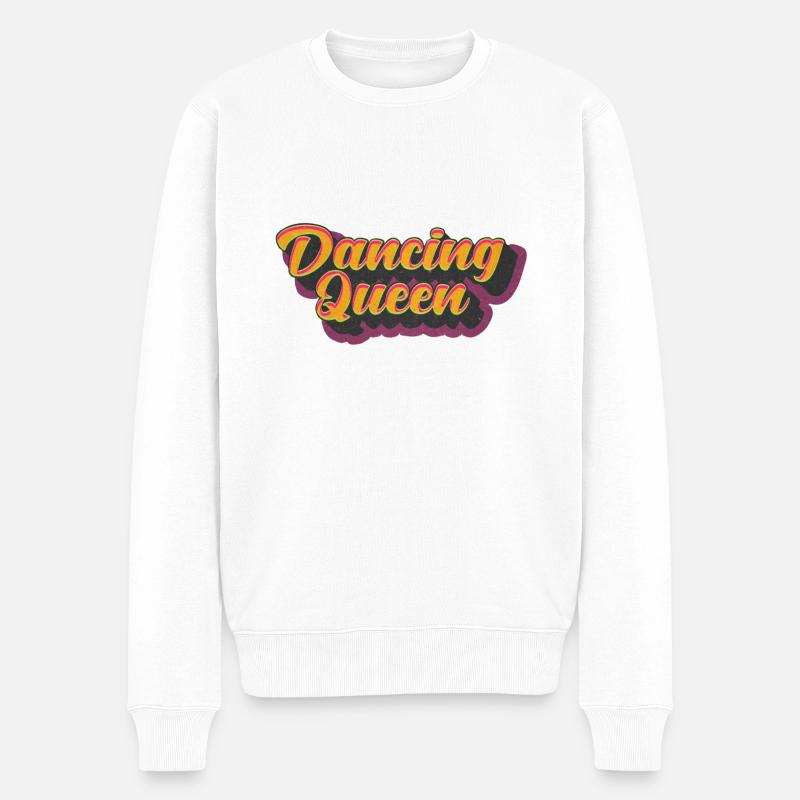 Tanzkönigin - Männer Premium Bio Pullover - Weiß