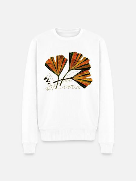 List - Men's Premium Organic Jumper - white