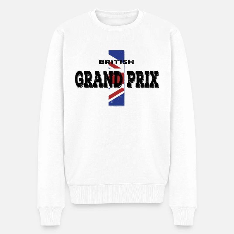 British Grand Prix - Pull Premium bio Homme - blanc