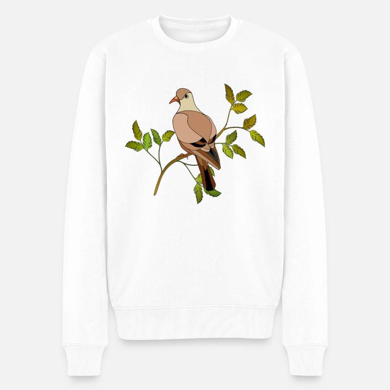 Oiseau - Pull Premium bio Homme - blanc