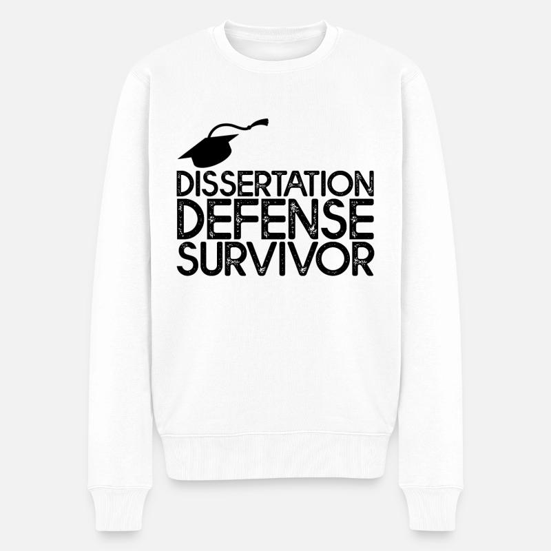 Thèse Defense Survivor 3 - Pull Premium bio Homme - blanc