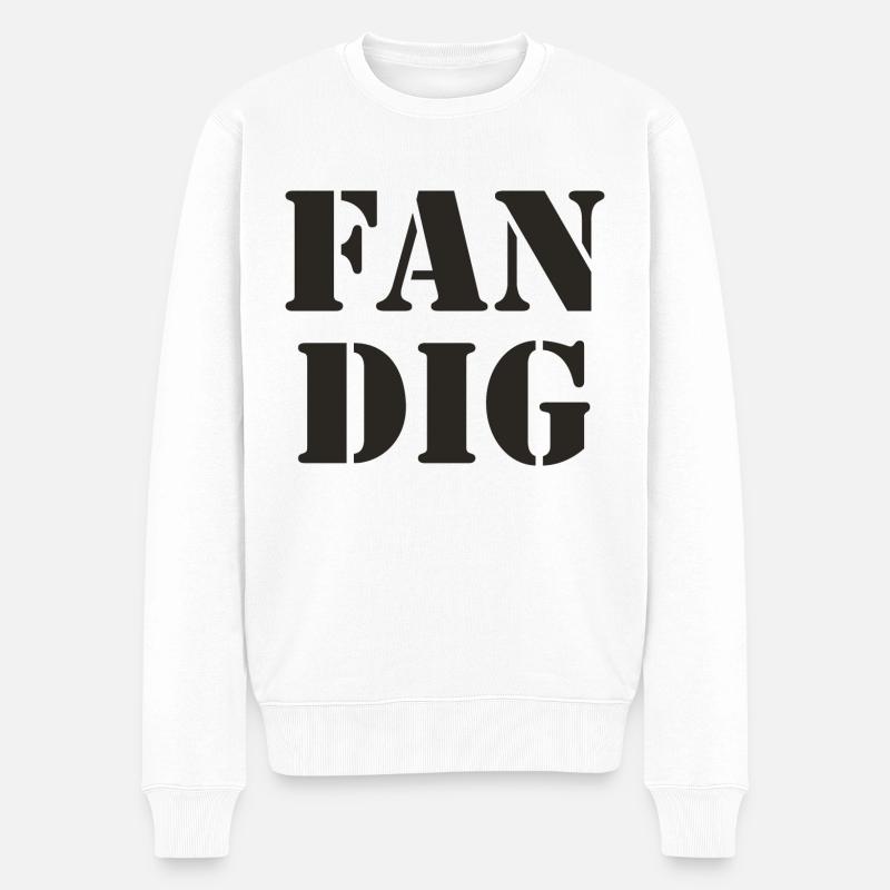 Schwedisch Spruch schwedische Sprache - Männer Premium Bio Pullover - Weiß