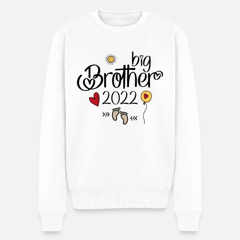 Grand frère 2022 - Pull Premium bio Homme - blanc