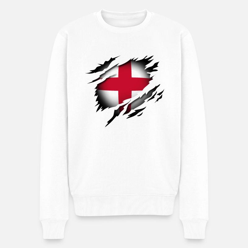 L’Angleterre dans l’âme - Pull Premium bio Homme - blanc