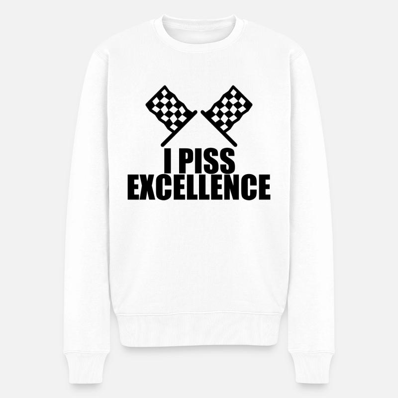 I Piss Excellence 2 - Pull Premium bio Homme - blanc
