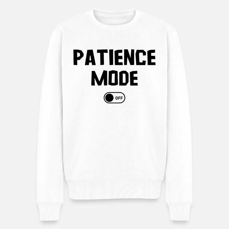 patience off - Pull Premium bio Homme - blanc