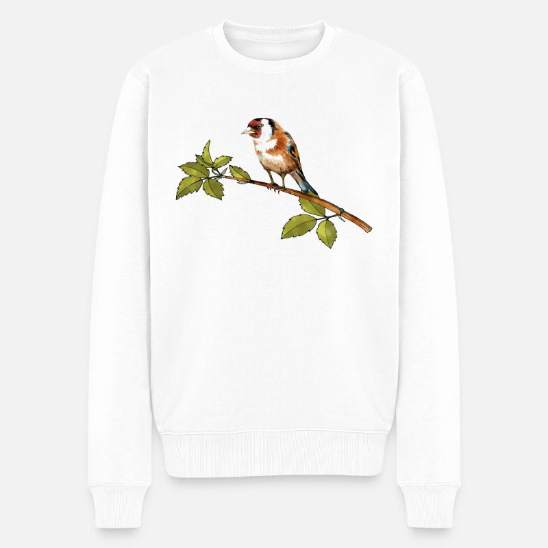 Oiseau - Pull Premium bio Homme - blanc