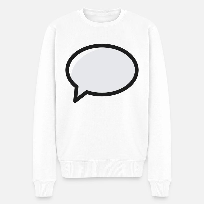 Bande dessinée Speech Bubble - Pull Premium bio Homme - blanc