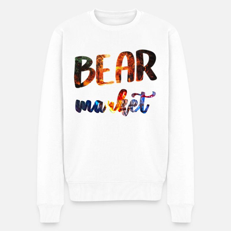 Bear market - Pull Premium bio Homme - blanc
