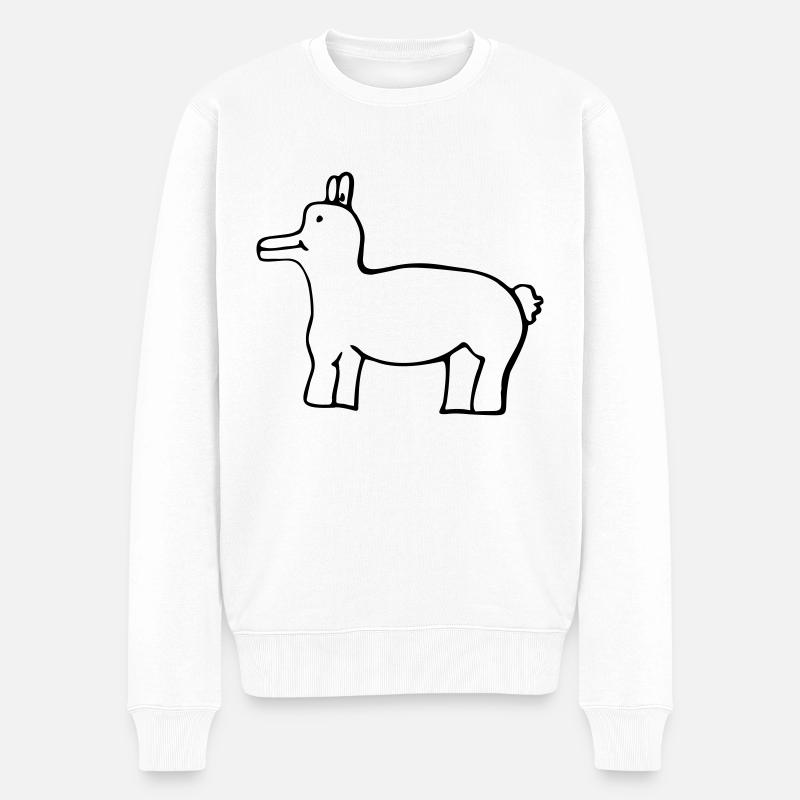Schnabelbär - Men's Premium Organic Jumper - white