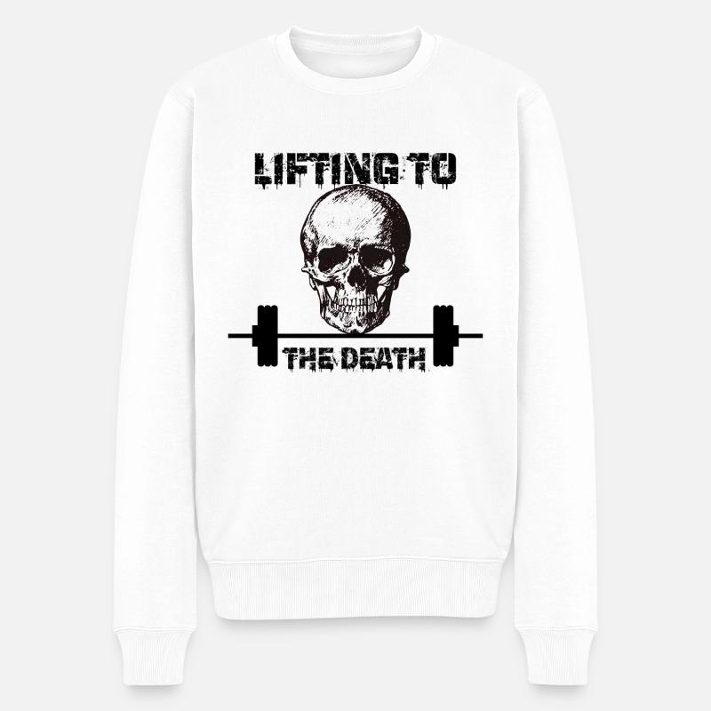 lifting to the death - Pull Premium bio Homme - blanc