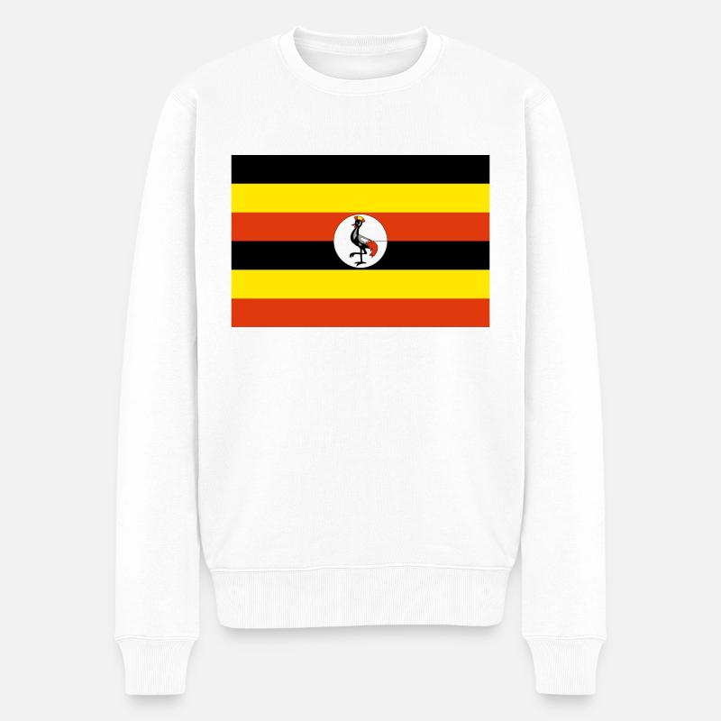 Ouganda - Pull Premium bio Homme - blanc