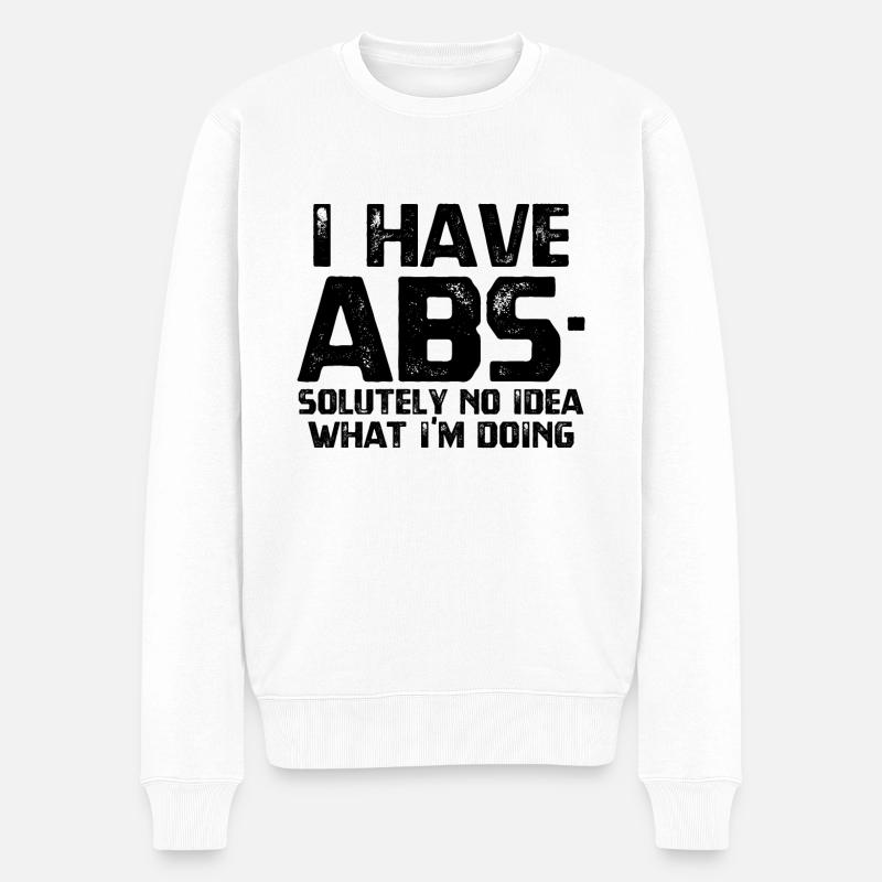 J’AI L’ABS - Pull Premium bio Homme - blanc