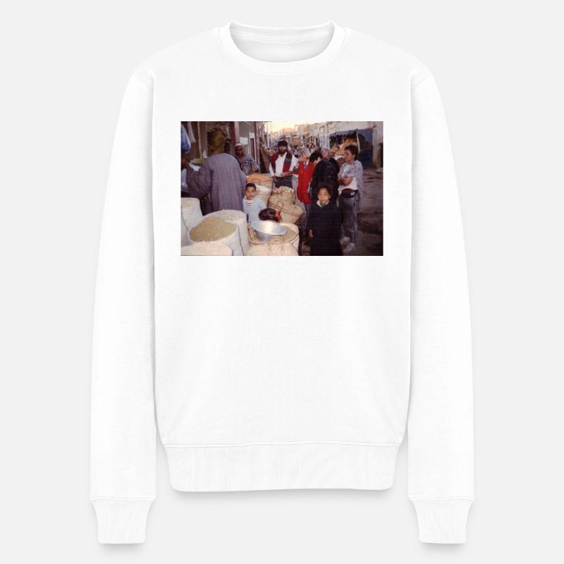 Surrounding People - Männer Premium Bio Pullover - Weiß