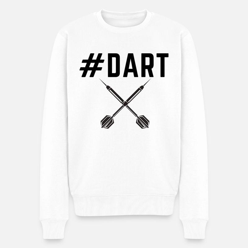 Dart - Männer Premium Bio Pullover - Weiß