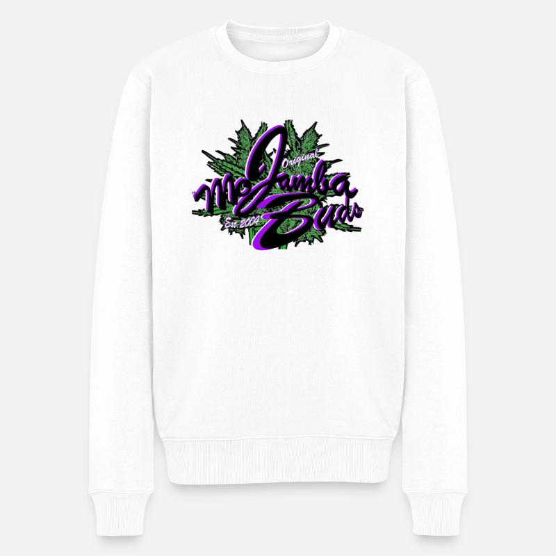 MoJamba Original - Männer Premium Bio Pullover - Weiß
