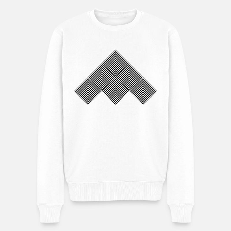 Cool pattern design - Men's Premium Organic Jumper - white