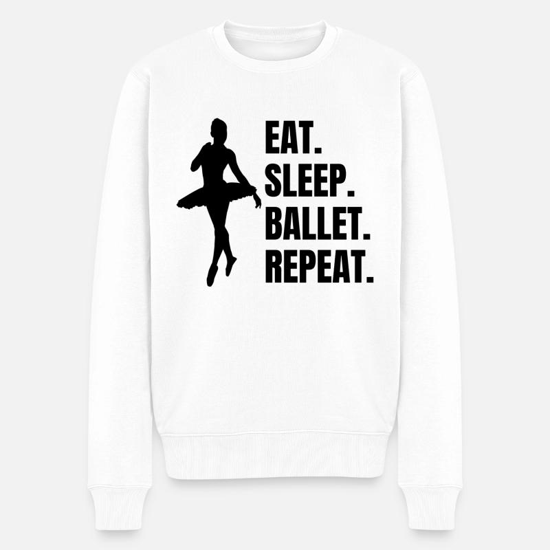 Ballet Gift Dance Dancer Ballerina Dance Class - Pull Premium bio Homme - blanc