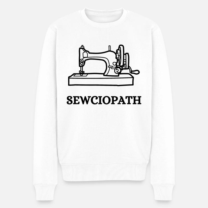 Sewciopath - Pull Premium bio Homme - blanc