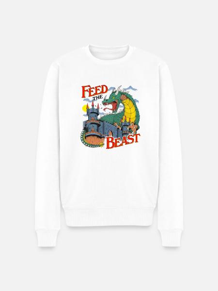 Feeding the beast - Men's Premium Organic Jumper - white