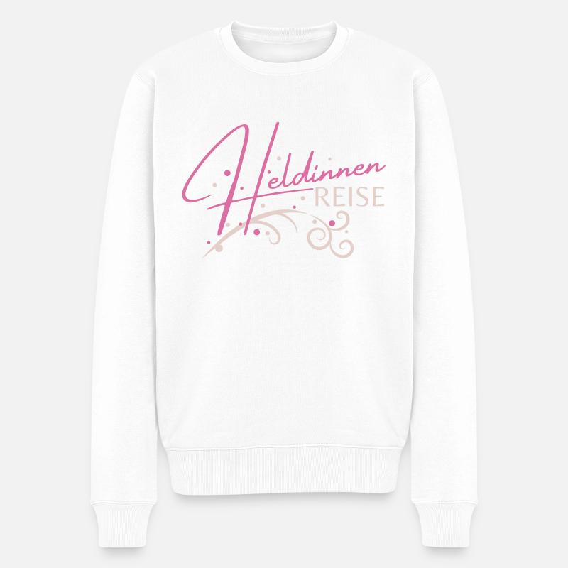 Heldinnenreise - Männer Premium Bio Pullover - Weiß