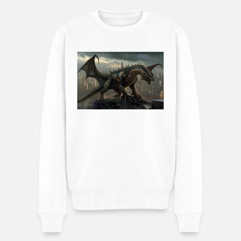 Dragon 3 - Pull Premium bio Homme - blanc