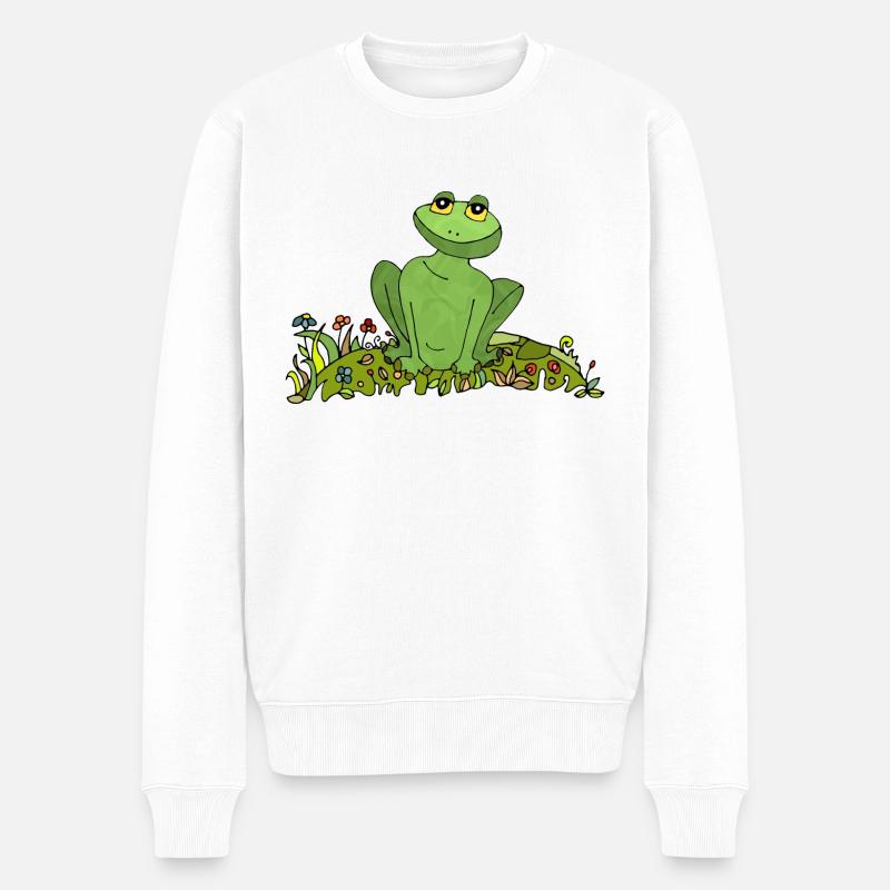 Grenouille - Pull Premium bio Homme - blanc