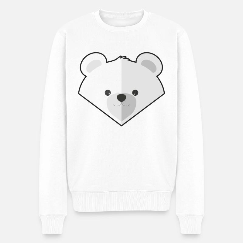Mignon ours polaire simple - Pull Premium bio Homme - blanc