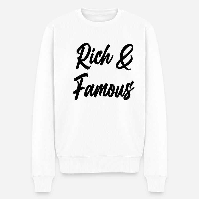 blockedTitle - Männer Premium Bio Pullover - Weiß