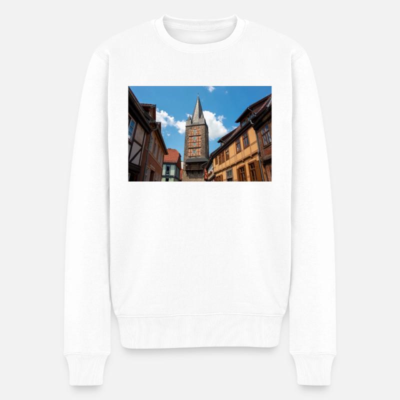 Schreckensturm Quedlinburg - Männer Premium Bio Pullover - Weiß